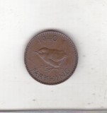 bnk mnd Marea Britanie Anglia farthing 1940 , pasare