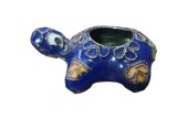 BROSCUȚA VINTAGE DECORATIVĂ DIN METAL, TIP CLOISONNE