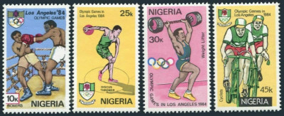 Nigeria 1984 - Jocurile Olimpice, serie neuzata foto