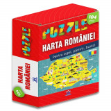 Puzzle 104 piese - Harta Romaniei | Didactica Publishing House