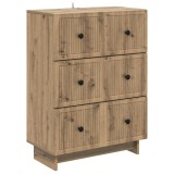 vidaXL Dulap cu sertare Stejar Artizanal 66 x 34,5 x 90 cm 893924