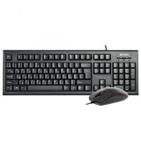 Kit tastatura si mouse A4Tech KR-8520D Interfata USB Negru