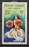 POLINEZIA FRANCEZA 1964, Folclor, Dansatoare, serie neuzata, MNH