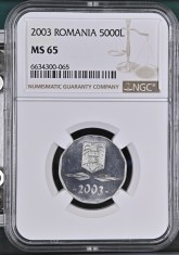 Romania - 5000 Lei 2003 - MS65