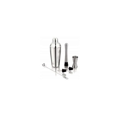 Set 6 elemente pentru bar, shaker, inox, argintiu, Kinghoff foto