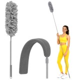 Perie telescopica pentru praf Zortiva cu 2 capete flexibile, 80-250 cm
