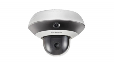Camera supraveghere IP 2MP, Mini PTZ si Lentila 2mm&amp;nbsp; IR 10m, Card, PoE - HikVision DS-2PT3122IZ-DE3 SafetyGuard Surveillance foto