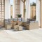 vidaXL Set de canapele pentru grădină cu pernă 13 pcs Bej Rattan poli 3362582