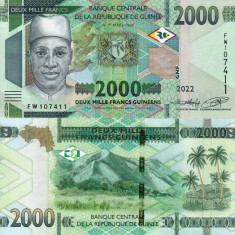 GUINEEA 2.000 francs guineens 2022 UNC!!!