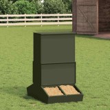 Cumpara ieftin Feeder pentru porci Verde masliniu 55 x 51 x 91.5 cm