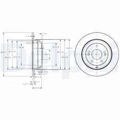 DELPHI BG4335 Disc frana