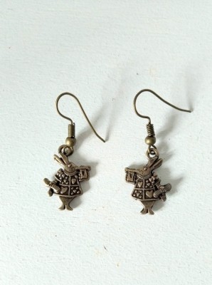* Cercei bronz Alice in Wonderland, Iepurele foto