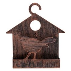 Suport Metalic Bronz cu Design Casa cu Pasare pentru Spirale Anti Tantari, CMCLASS