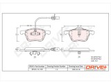 Dr!ve+ DP1010.10.1109 set placute frana,frana disc