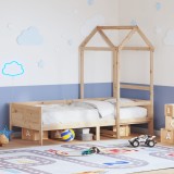Gossi pat de zi cu acoperis, 80x200 cm, lemn masiv de pin