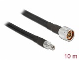 Cablu antena N plug la RP-SMA plug CFD400 LLC400 10m low loss, Delock 13028