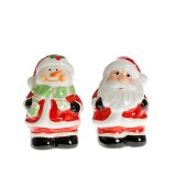 Recipiente Mos Craciun sare si piper 8 cm