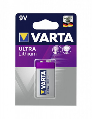 Baterie litiu 9V Varta ULTRA Lithium 6122 Blister 1buc foto