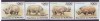 124-BURUNDI -FAUNA-Rinoceri-Serie de 4 timbre nestampilate MNH, Nestampilat