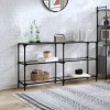 VidaXL Măsuță de cafea blat din sticlă transparentă 158,5x30x81cm oțel 846032