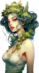 Sticker decorativ, Zombi, Verde, 90 cm, 8442ST-16 foto