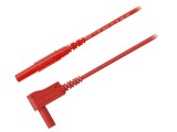 Cablu de măsurare 16A 0,5m roșu PVC