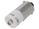 Lampă LED BA9S/T10 60VDC 60VAC albă din plastic 3mm -20&divide;60&deg;C