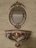Set consola cu oglinda stil Louis ,piese cu o lucrătură de o foarte mare finețe