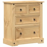 Cumpara ieftin Dulap cu sertare &bdquo;Corona&rdquo;, 80x43x91 cm, lemn masiv de pin