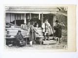 Rară! Salutări din Romania-Grup de tigani romani,carte poștală aprox.1900