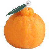 Lumanare parfumata, flippy, model portocala mica, ardere 10h, 50 g, 5 x 5 cm, parfum de portocala, portocaliu