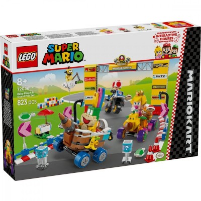 LEGO SUPER MARIO MARIO KART SET BABY PEACH SI GRAND PRIX 72036 foto