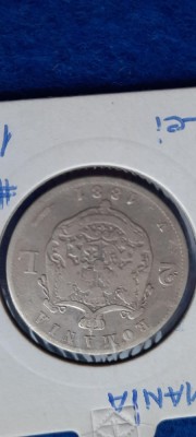 2 LEI 1881 ,argint foto