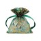 Saculet organza cu lurex pentru cadou Crisalida, 10 x 13 cm, Verde