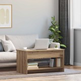 vidaXL Masă de cafea stejar artizanal 102 x 50 x 52.5 cm Lemn compozit