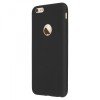 Husa Silicon Negru Mat Glomax Apple iPhone 6 / 6S, Rezistenta Socuri, Praf si Zgarieturi, Perfect Fit