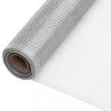 vidaXL Plasă de s&acirc;rmă, argintiu, 60x2000 cm, aluminiu