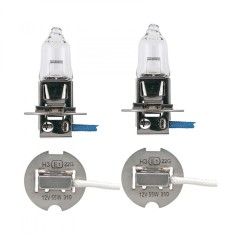 Pachet 2 Becuri Proiector H3 12V PK22S 55W Narva