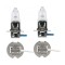 Pachet 2 Becuri Proiector H3 12V PK22S 55W Narva