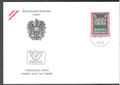 Austria &amp;Ouml;sterreich 1980 800 Jahre FDC K.136 foto