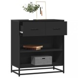 VidaXL Bufetă neagră 68x35x76 cm lemn prelucrat