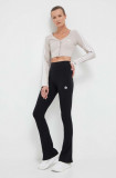 Adidas Originals pantaloni femei, culoarea negru, evazați, high waist II8056