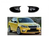 Capace Oglinzi Batman Skoda Octavia 2 Facelift 2009-2013 Negru Lucios ALM