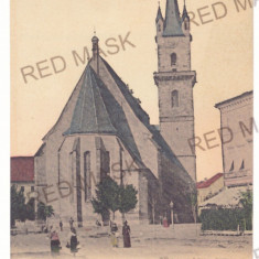 911 - BISTRITA, Evangelical Church, Romania - old postcard - unused