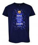 FC Barcelona tricou de bărbați Logos navy - M