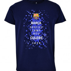 FC Barcelona tricou de bărbați Logos navy - XL