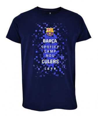 FC Barcelona tricou de bărbați Logos navy - XL foto