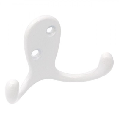 Cuier Metalic, Alb, 7x2.5x4cm, Capacitate 5kg, Cu șuruburi foto