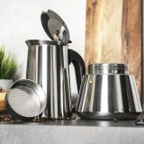 Espressor de cafea pentru aragaz, 0.45L, argintiu, Kinghoff