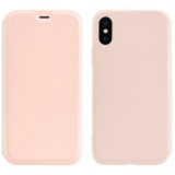 Cumpara ieftin Husa Book Hoco Colorful Silicon iPhone XS Max Roz